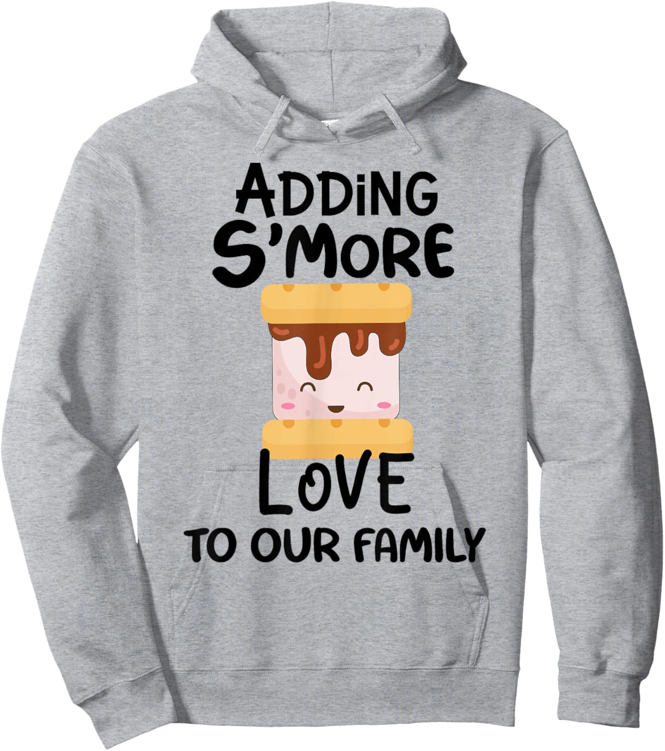Adding Smore Love To Our Family Camping Pregnancy Announceme Hoodie - Hoodie | Ash