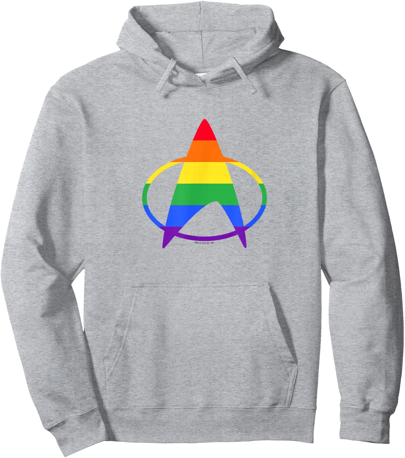 Star Trek: The Next Generation Pride Delta Hoodie - Hoodie | Ash