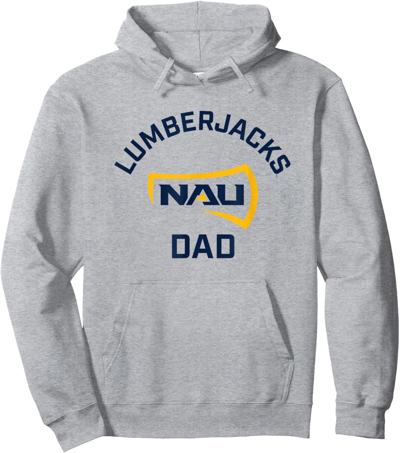 Northern Arizona NAU Lumberjacks Arched Dad Hoodie - Hoodie | Ash
