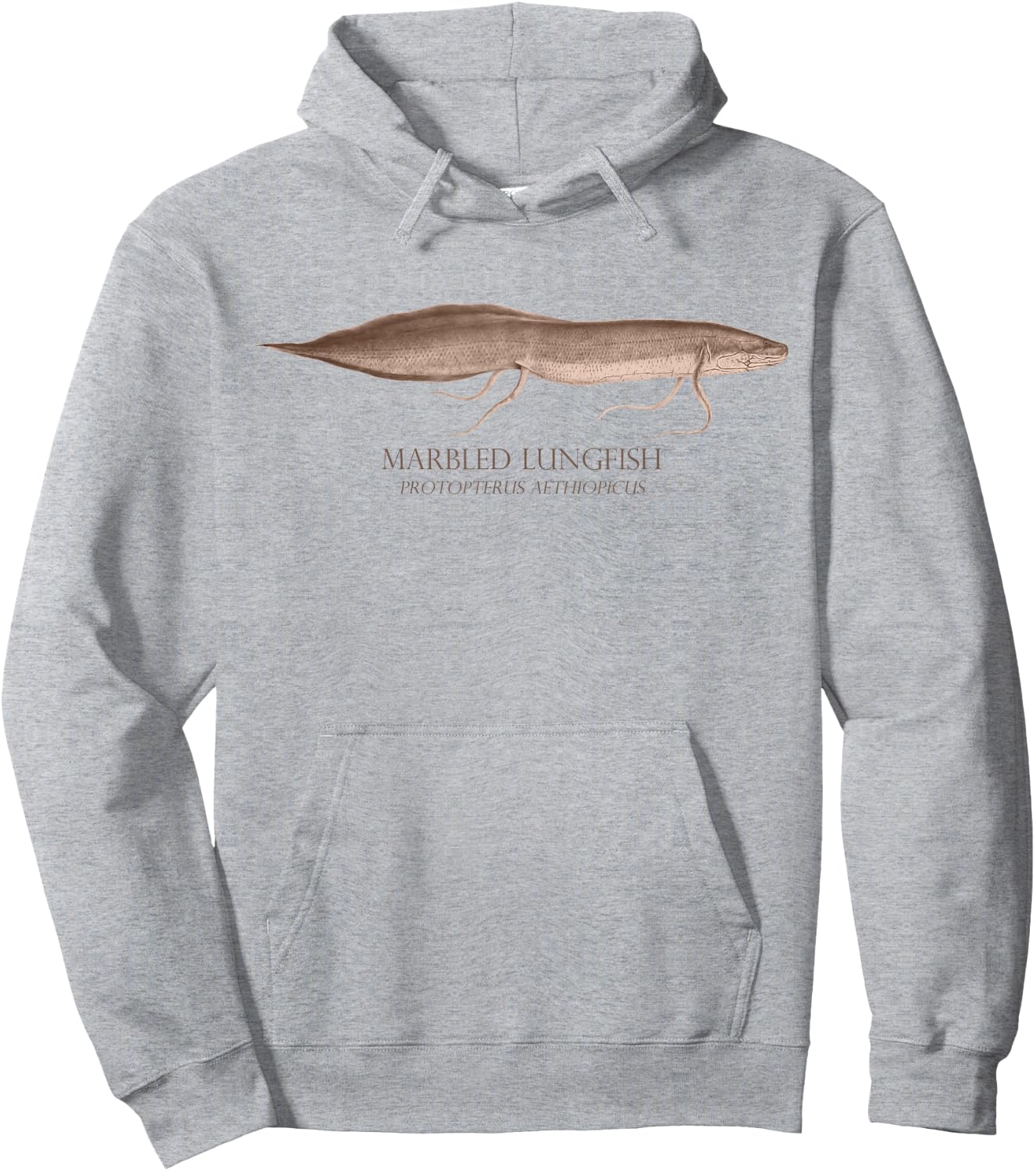 Lungfish Aquarium Fish Keeper Protopterus Aquarist Fish Gift Hoodie - Hoodie | Ash