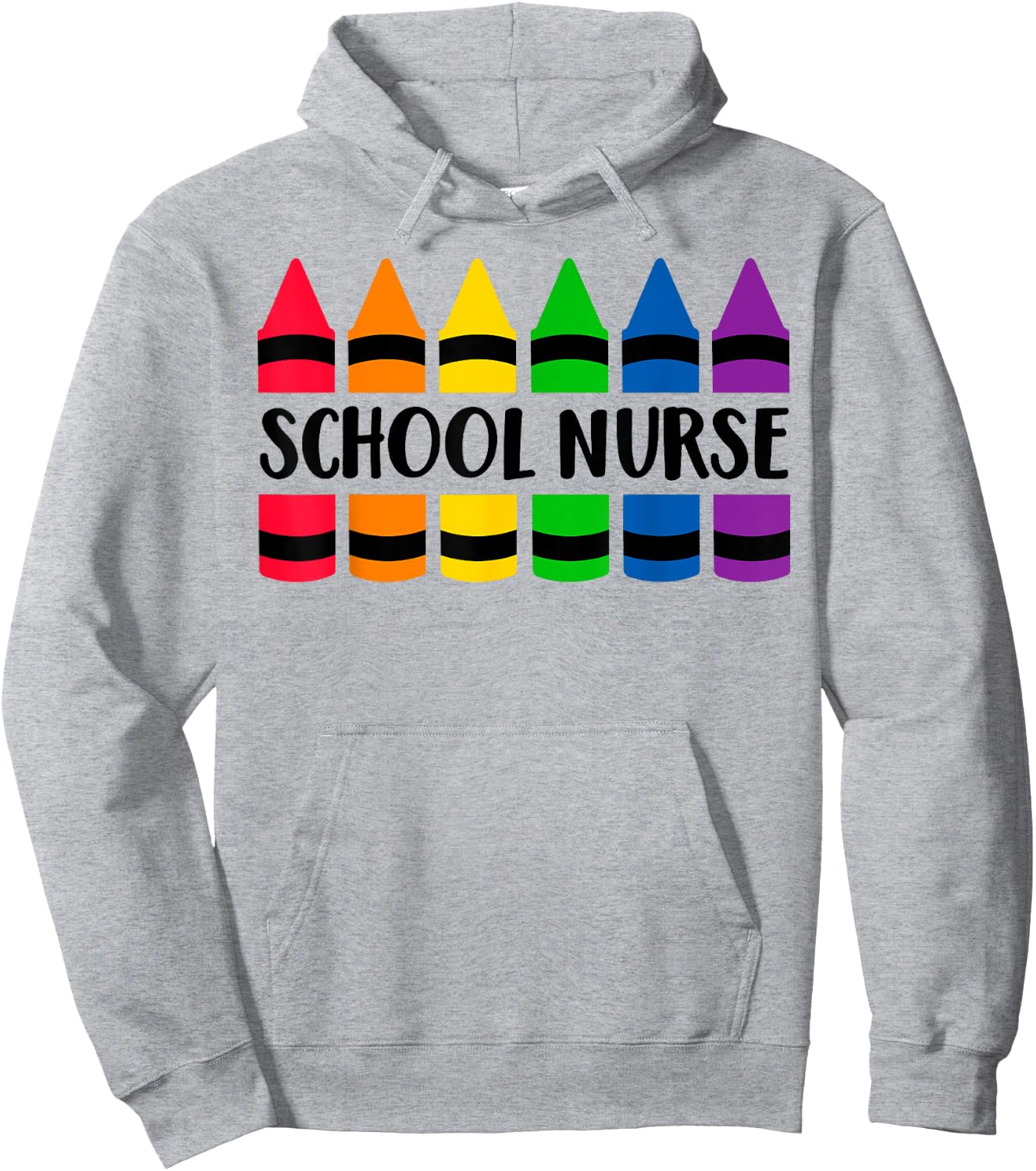 School Nurse Teacher Crayon - CRAY Teacher Women Hoodie - Hoodie | Ash