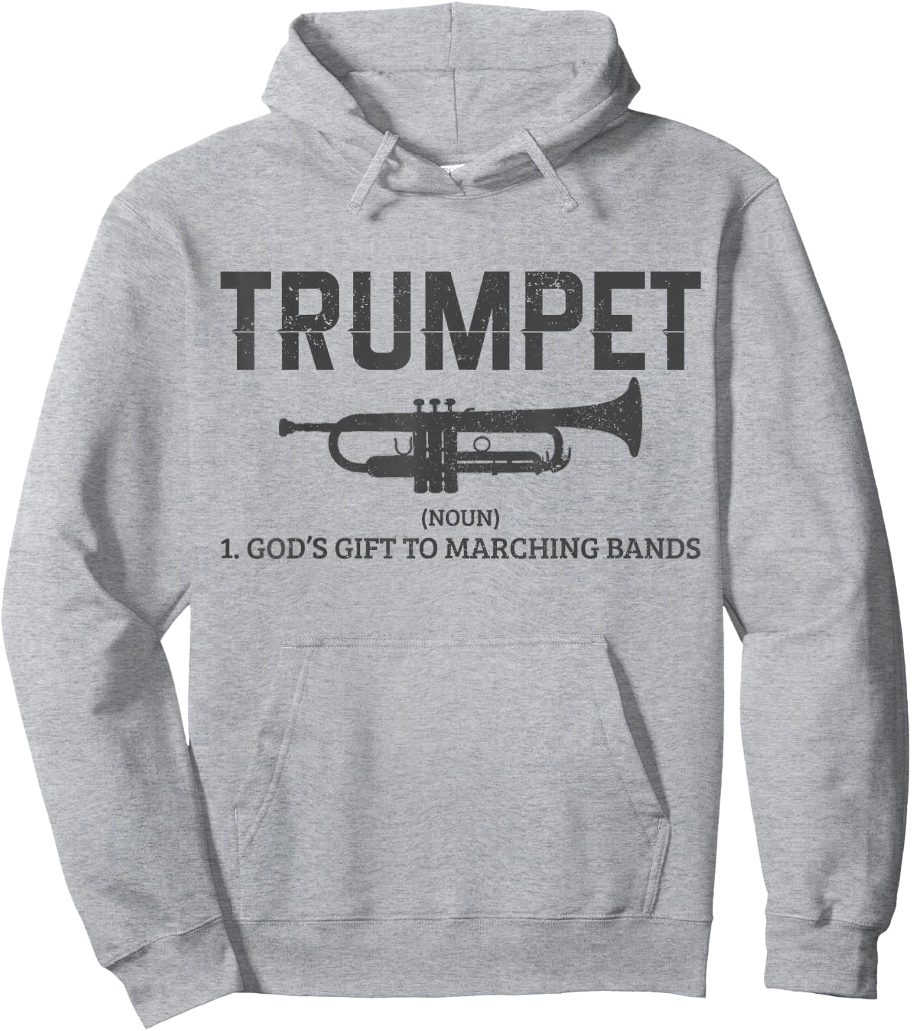 Trumpet Definition Funny Marching Band Musician Gift Hoodie - Hoodie | Ash