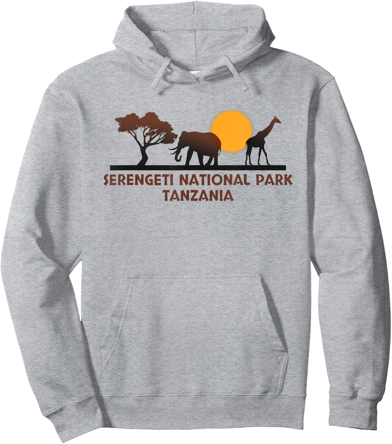 Serengeti National Park Tanzania Hoodie - Hoodie | Ash