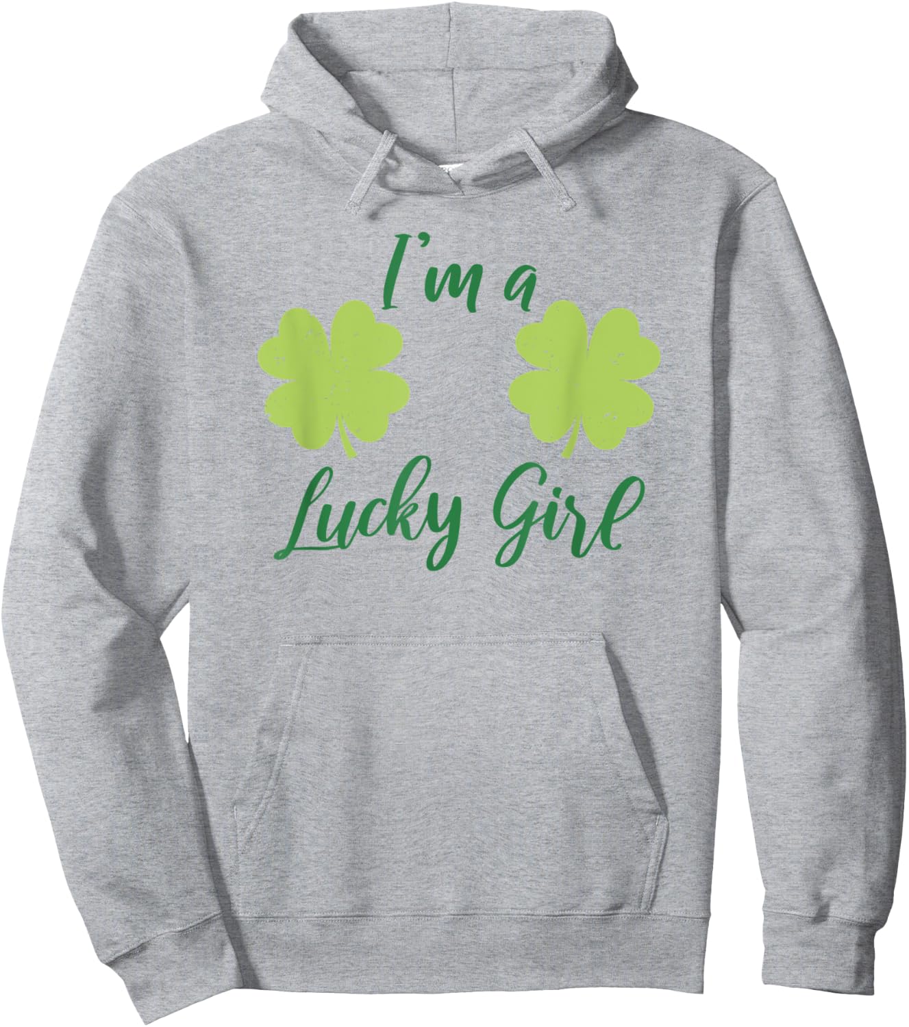 Sexy Shamrock Boobs - St Patricks Day Four Leaf Clover Hoodie - Hoodie | Ash