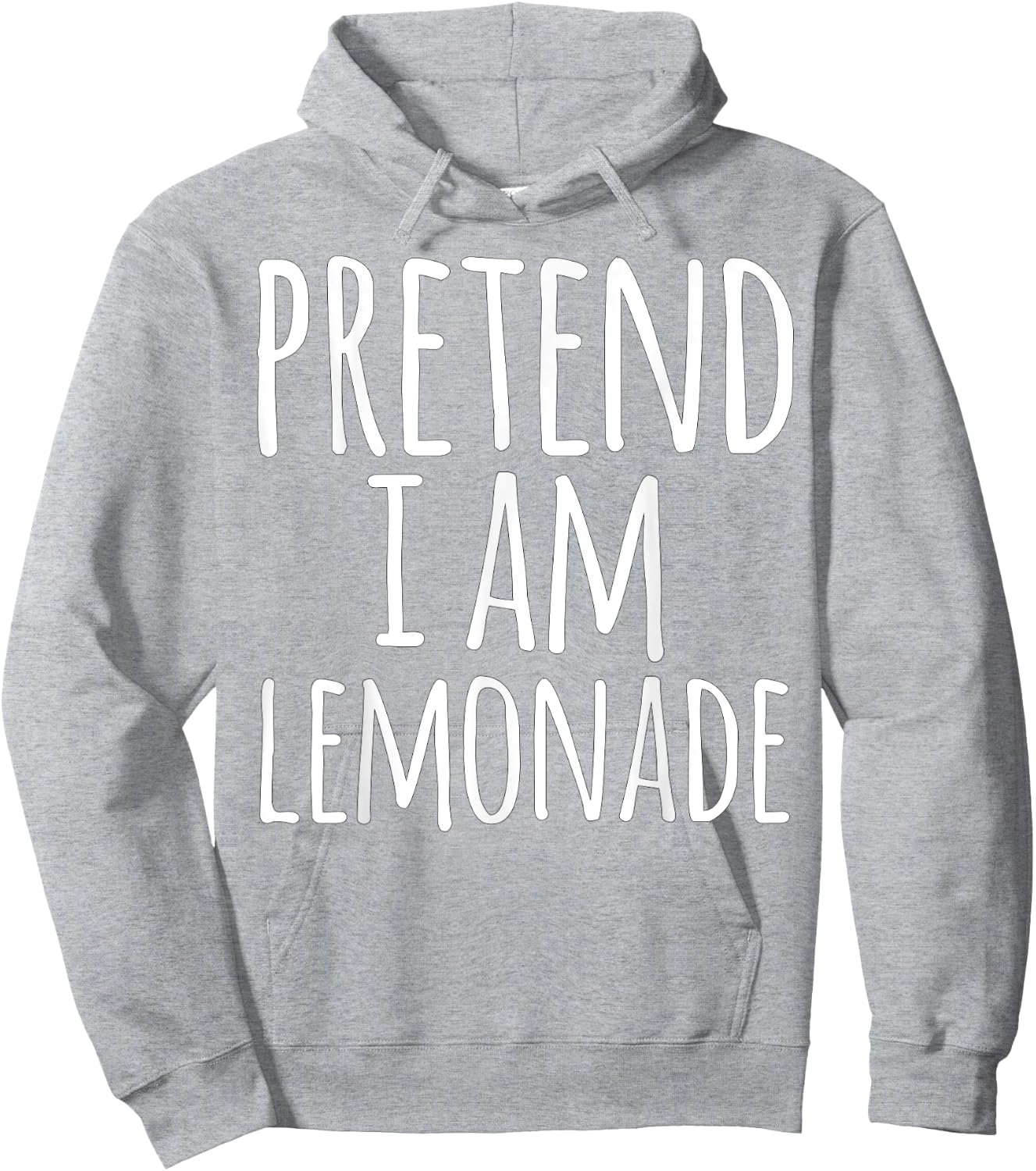 Funny Easy Lazy Halloween PRETEND I'M A LEMONADE Costume Hoodie - Hoodie | Ash