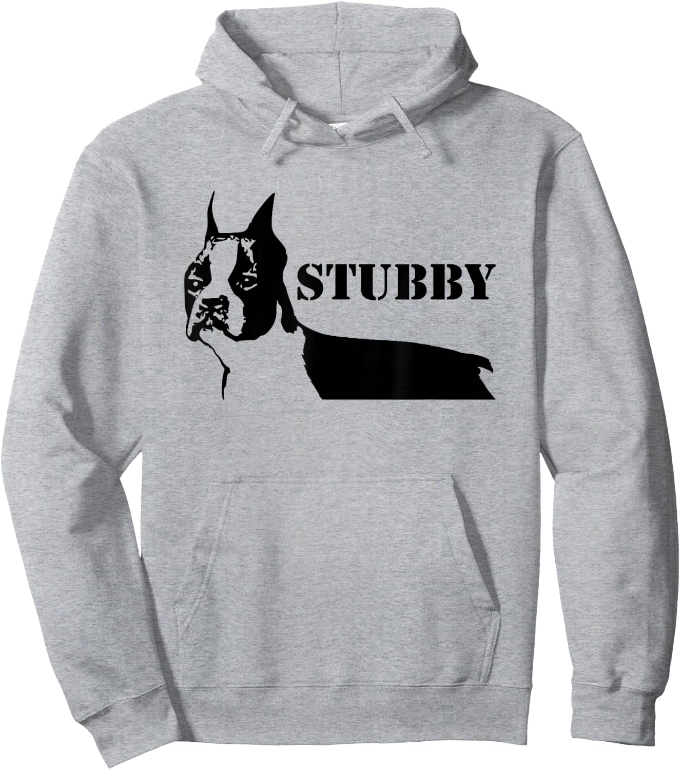 Sergeant Stubby - American Army Dog WWI America Animal Hoodie - Hoodie | Ash