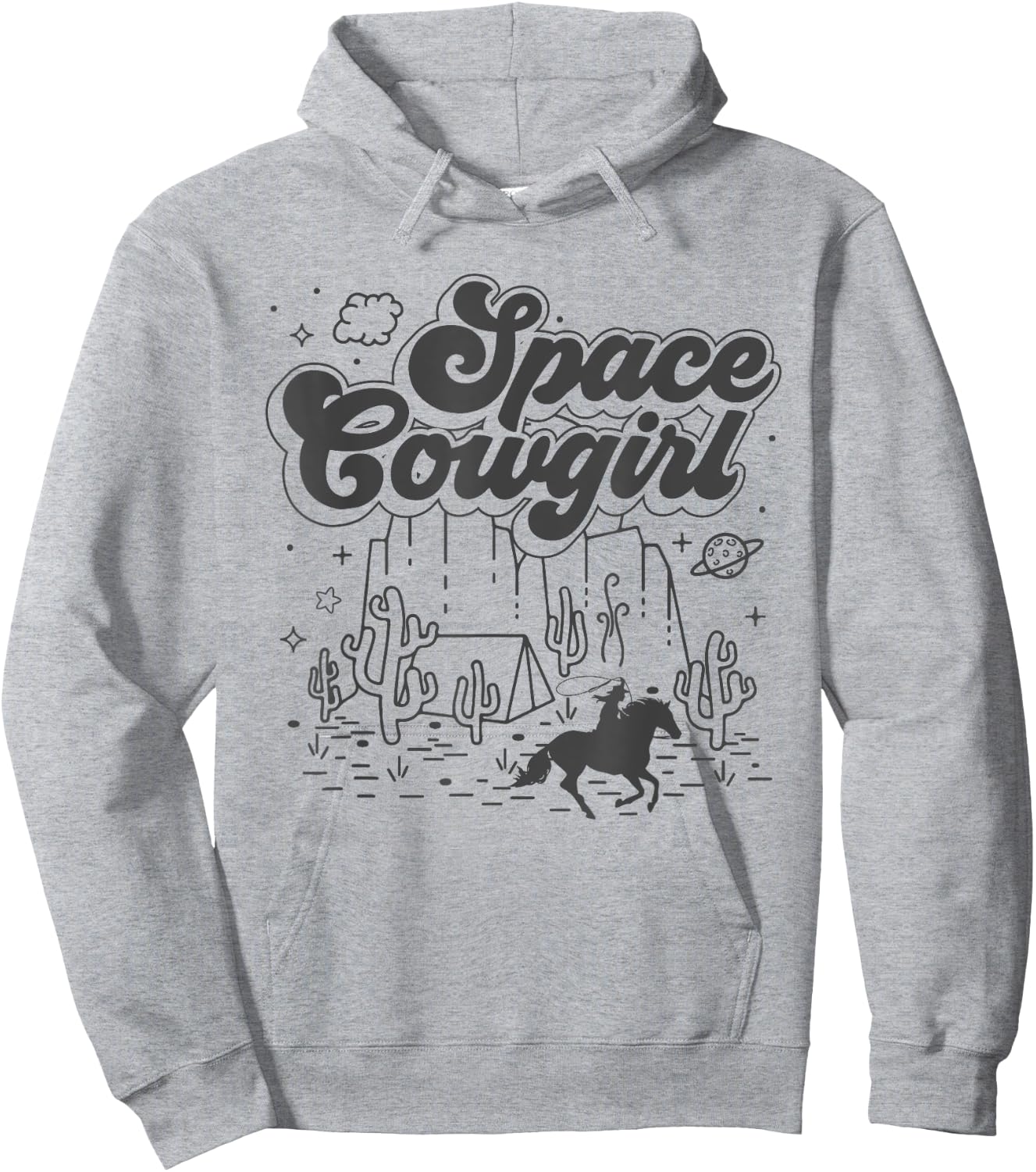Space Cowgirls Shirt Bachelorette Party Rodeo Girls Women Hoodie - Hoodie | Ash