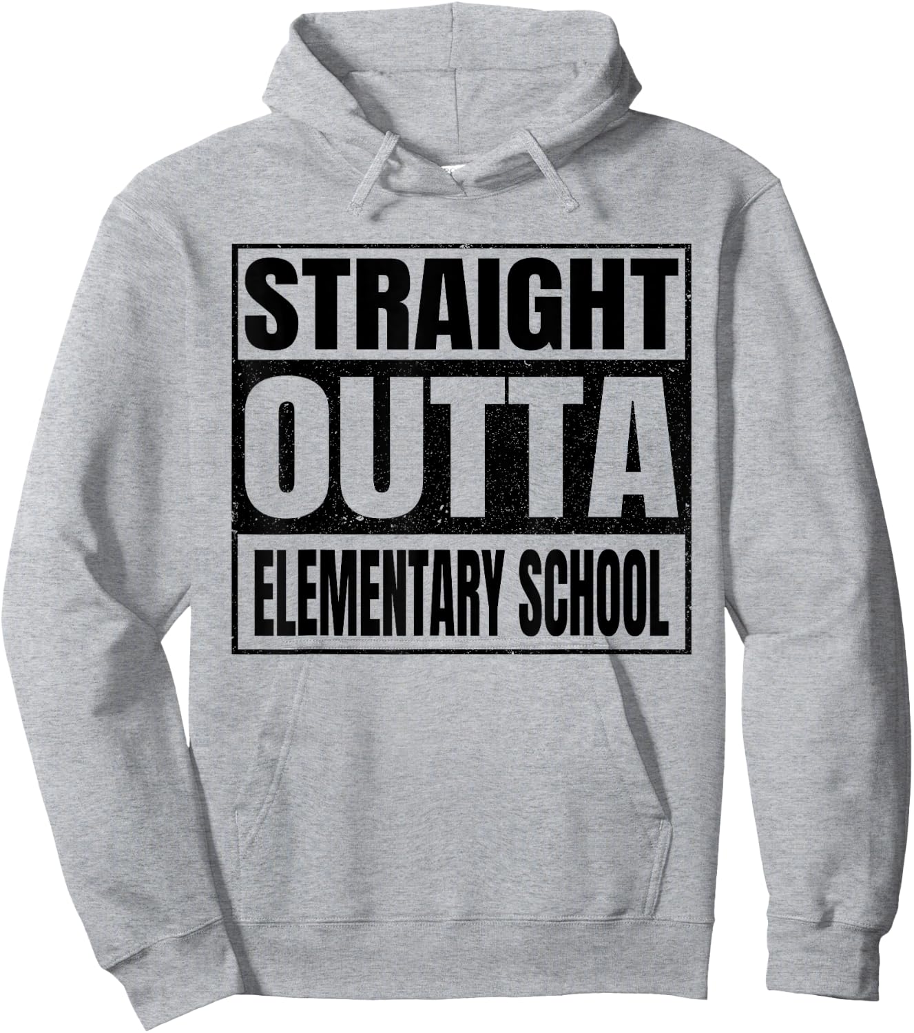 Straight Outta Elementary School Funny Gifts Idea Graduation Hoodie - Hoodie | Ash