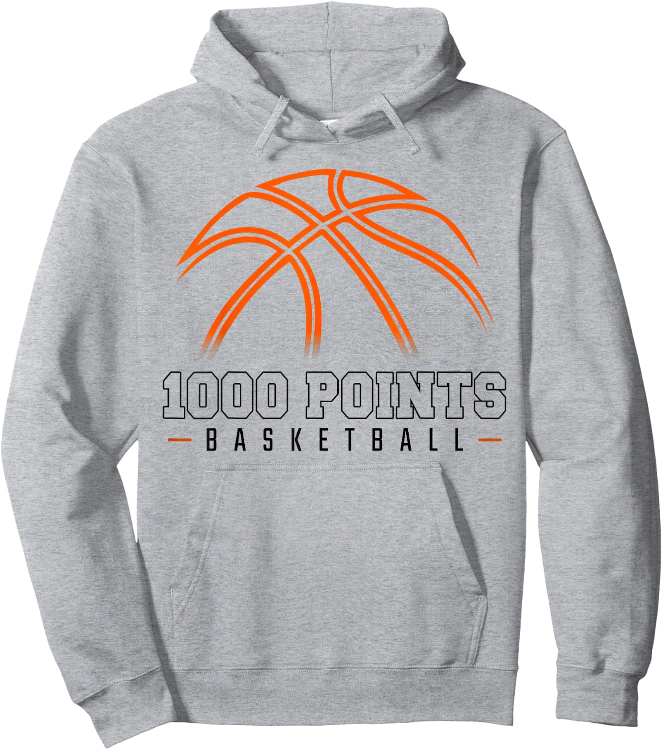 1000 Points Basketball Scorer High School Basketball Player Hoodie - Hoodie | Ash