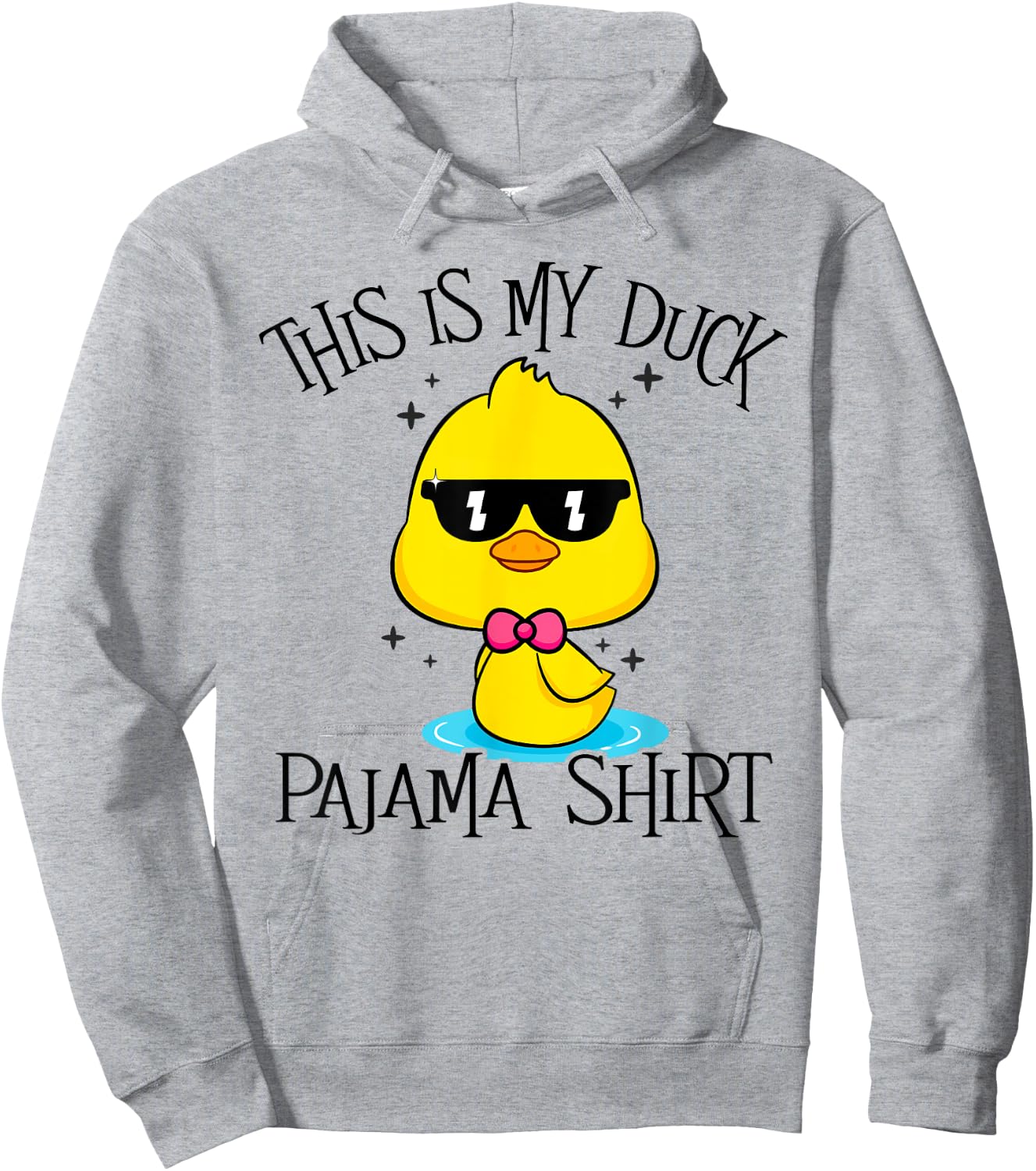 This Is My Duck Pajama Fun Duck Halloween Costume Girl Women Hoodie - Hoodie | Ash