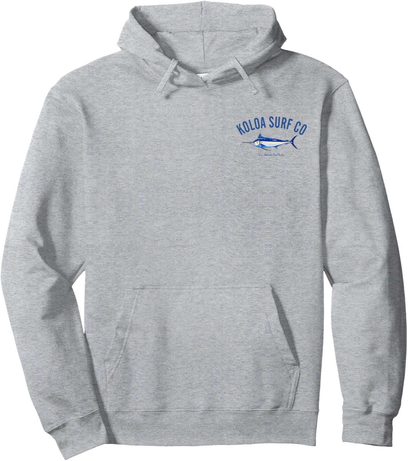 Koloa Surf Blue Marlin Logo Graphic Hoodie - Hoodie | Ash