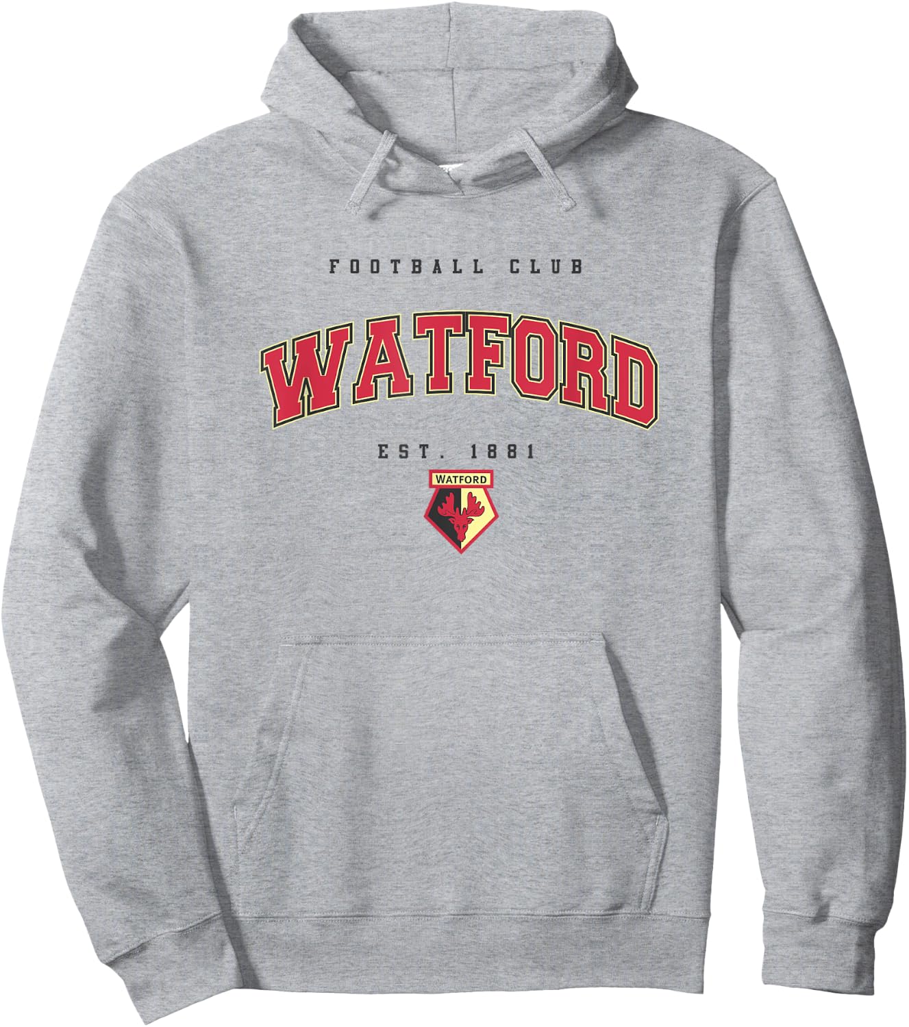Watford Football Club Est. 1881 Hoodie - Hoodie | Ash