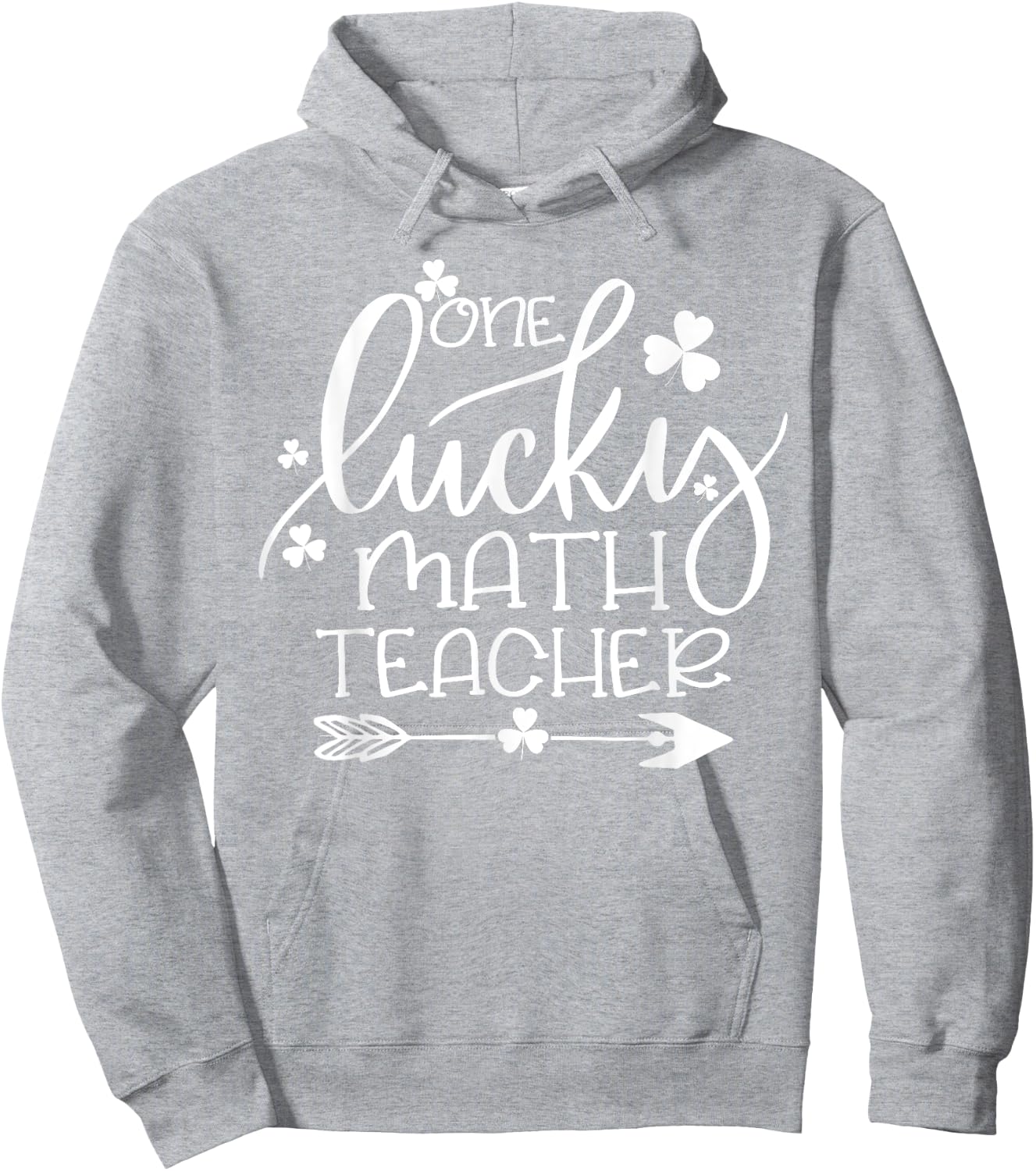 One Lucky Math Teacher Matching St Patrick's Day Funny Gifts Hoodie - Hoodie | Ash