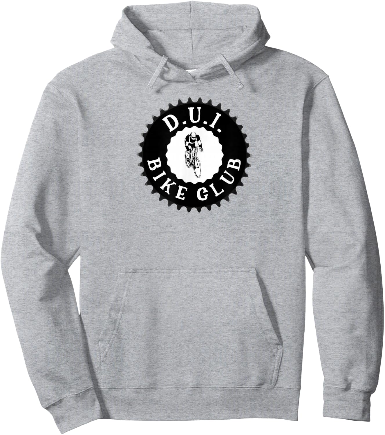 DUI Bike Club - Bicycle Gear Chainring Hoodie - Hoodie | Ash