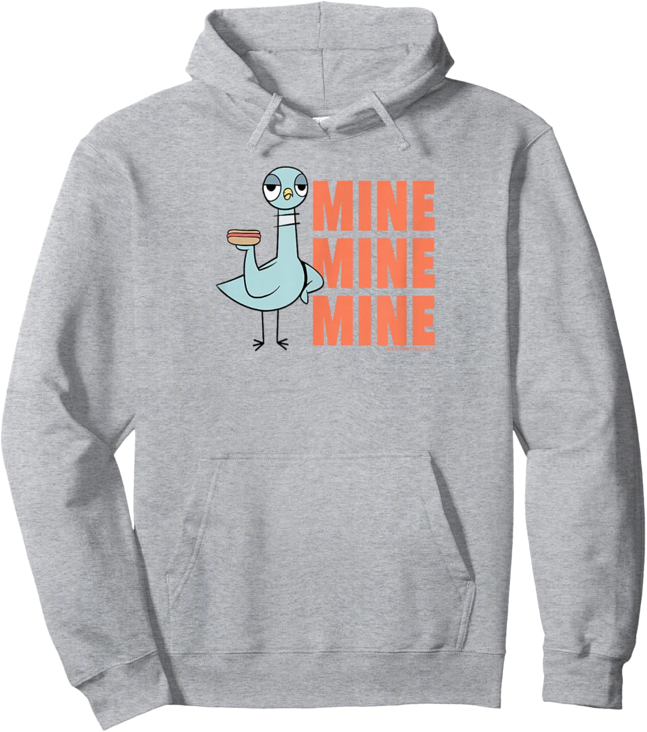 The Pigeon Hot Dogs Hoodie - Hoodie | Ash
