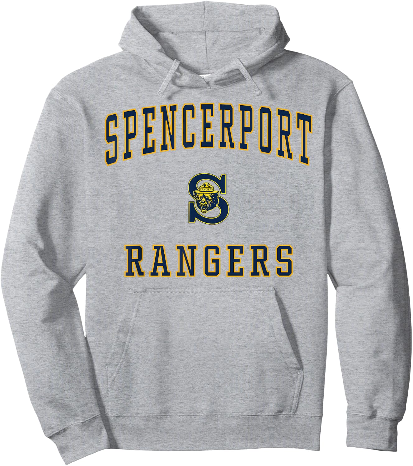 Spencerport High School Rangers Hoodie - Hoodie | Ash