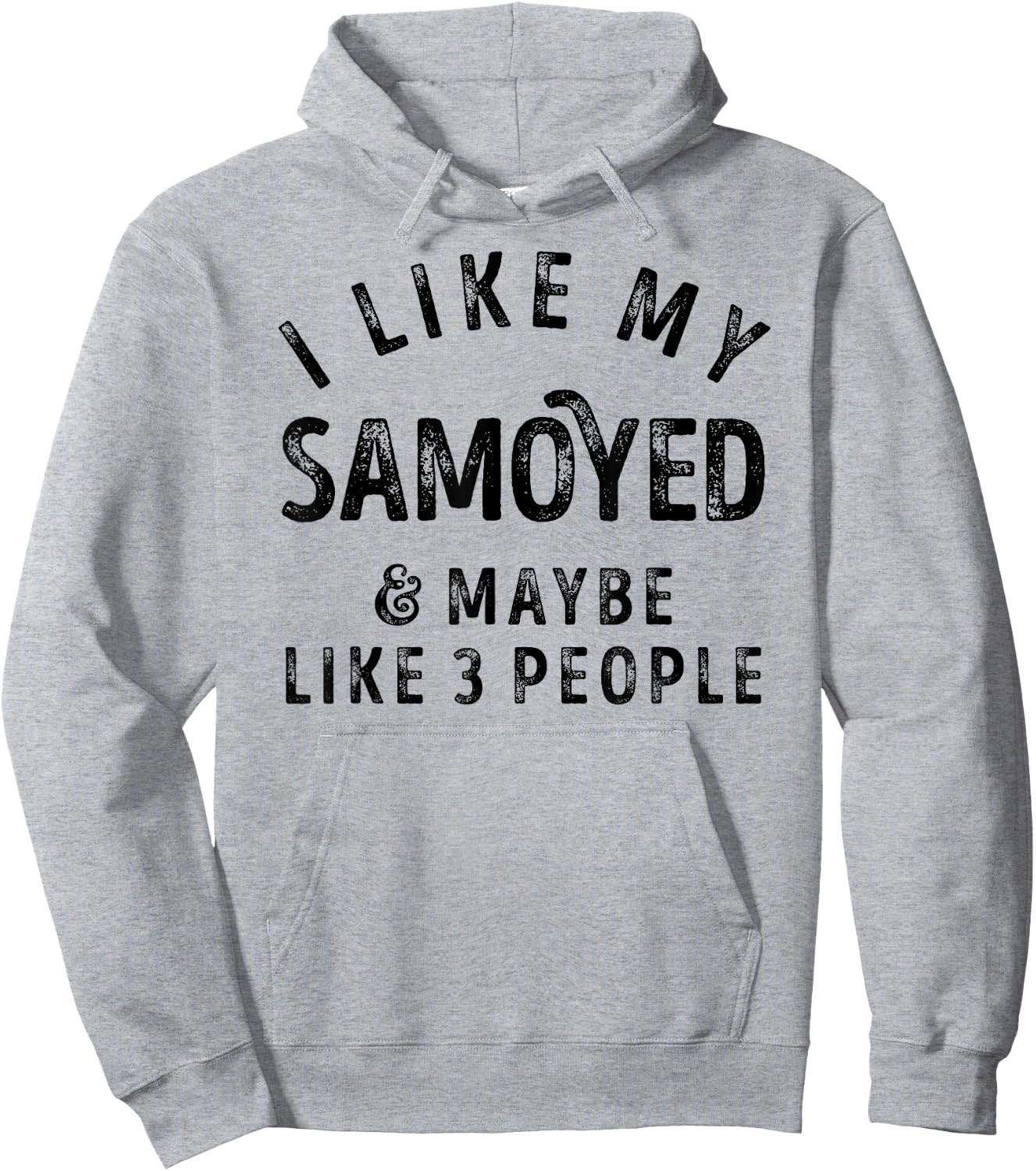 I Like My Samoyed And Maybe Like 3 People Dog Lover Retro Hoodie - Hoodie | Ash