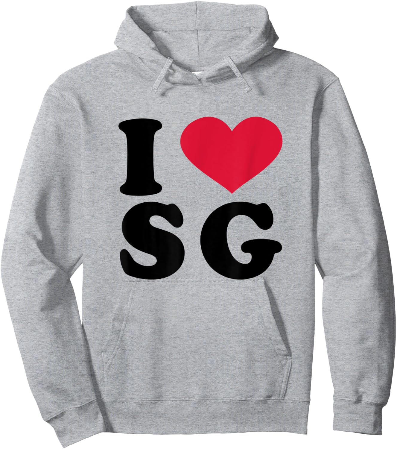 I Love SG Hoodie - Hoodie | Ash