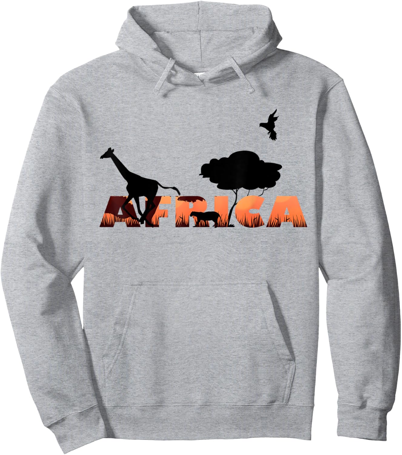 Giraffe Print - African Animals Hoodie - Hoodie | Ash