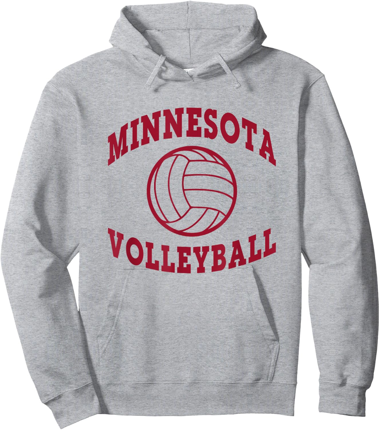 Minnesota Volleyball Deez -Adults Grey Small Volleyball Hoodie - Hoodie | Ash