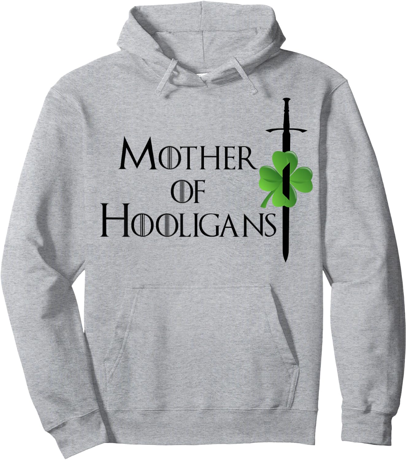 Funny Mom St Patricks Day Mother of Hooligans Women Hoodie - Hoodie | Ash