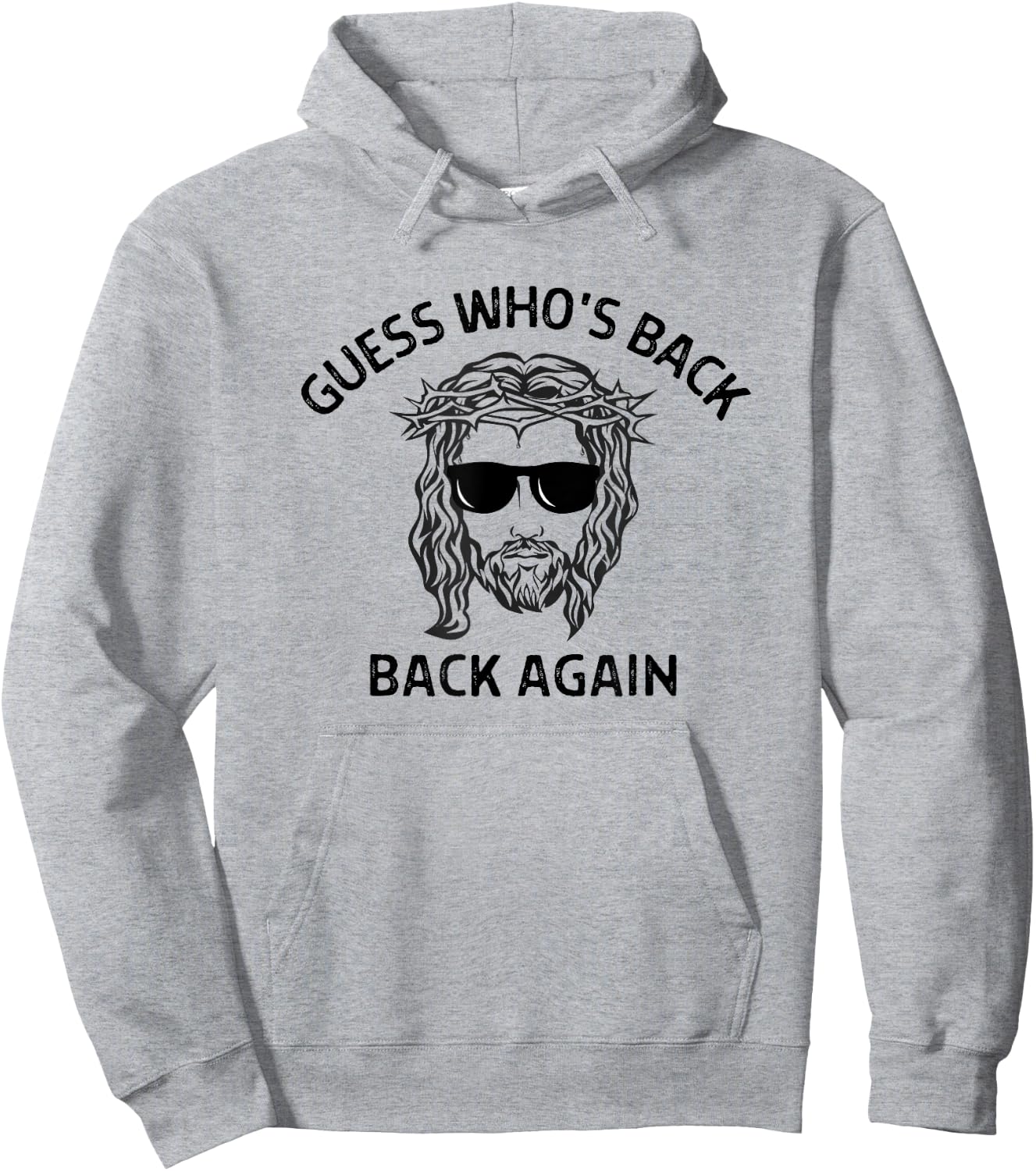 Guess Who's Back Jesus Brb Jesus Christ Funny Easter Gifts Hoodie - Hoodie | Ash