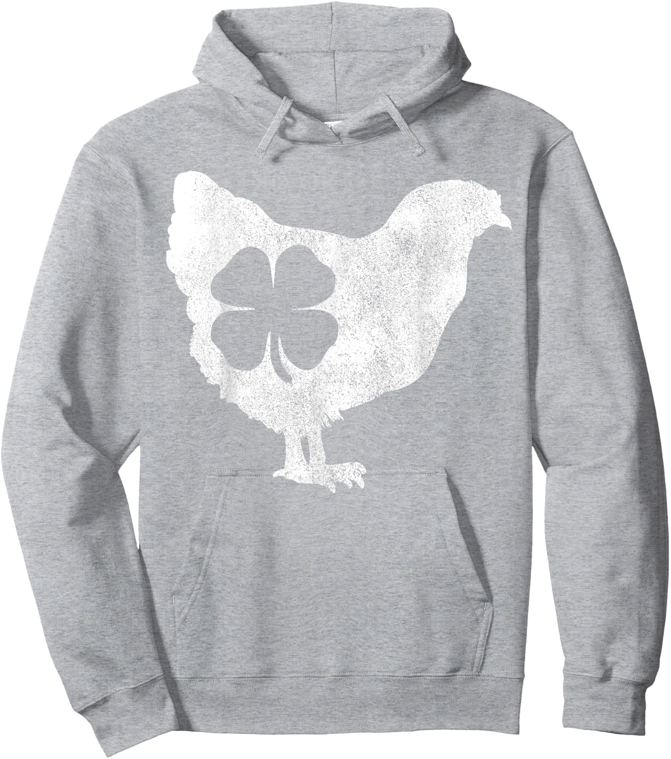 St Patricks Day Shamrock Chicken Hen Bird Saint Paddy's Hoodie - Hoodie | Ash