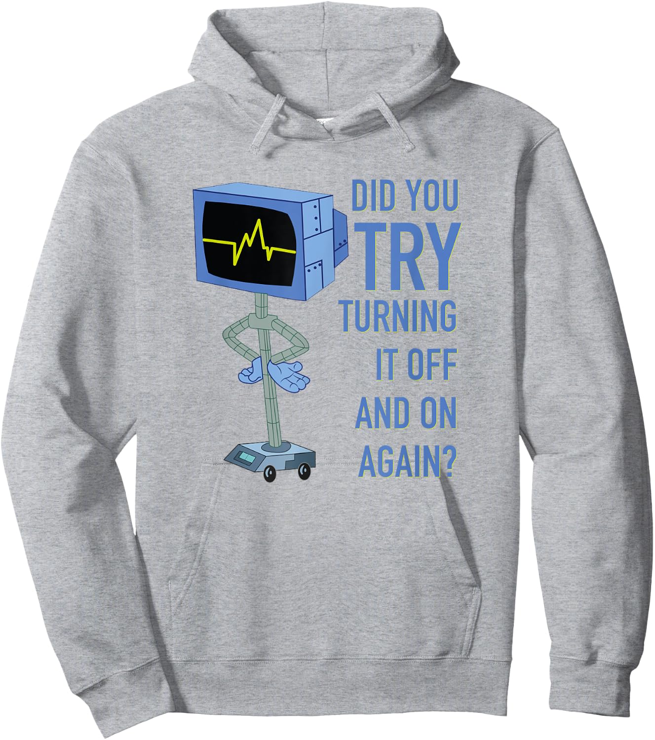 Mademark x SpongeBob SquarePants - Karen Plankton - Did you try turning it off and on again? Hoodie - Hoodie | Ash