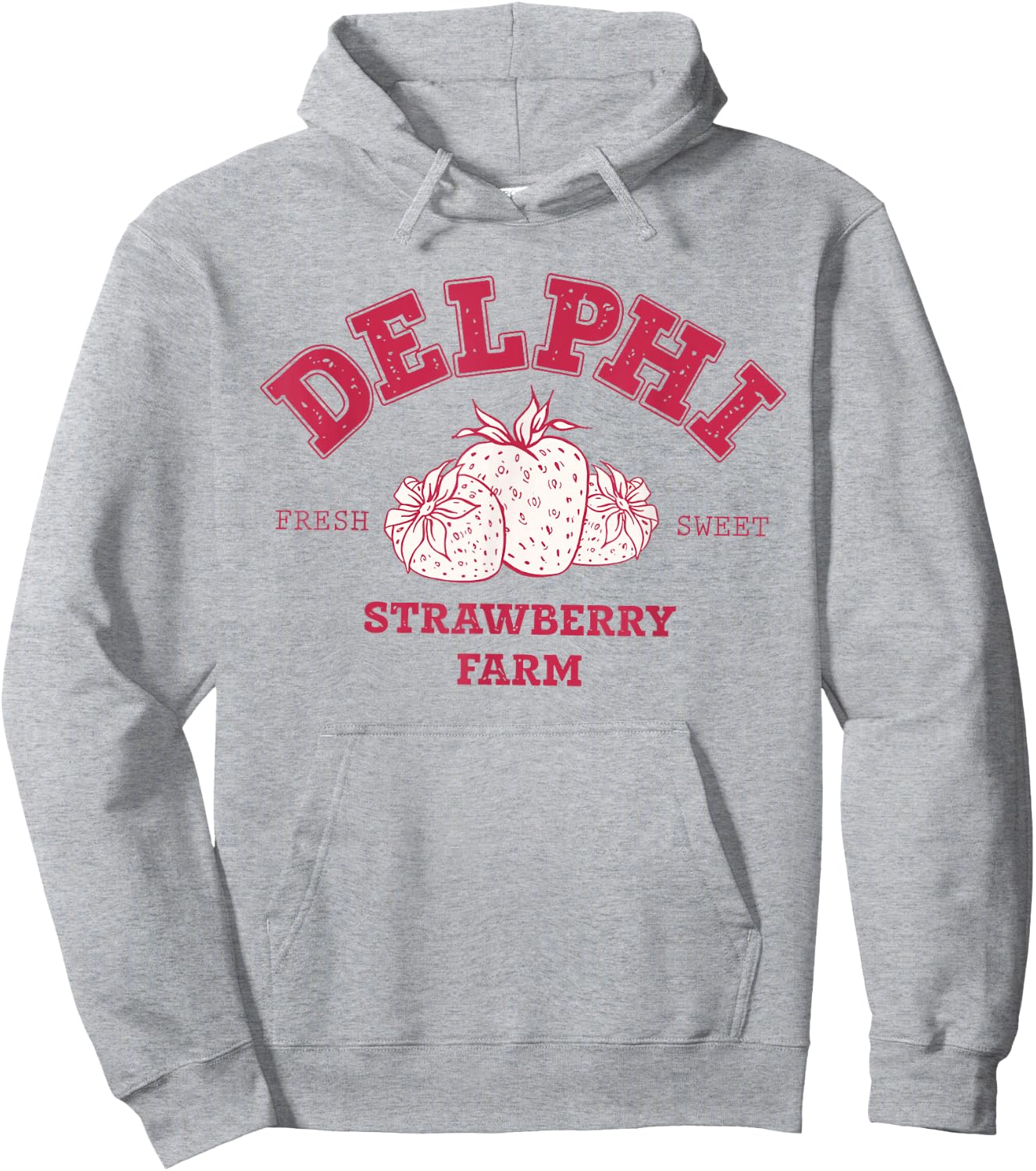 Delphi Strawberry Farm Service Fresh Sweet Hoodie - Hoodie | Ash