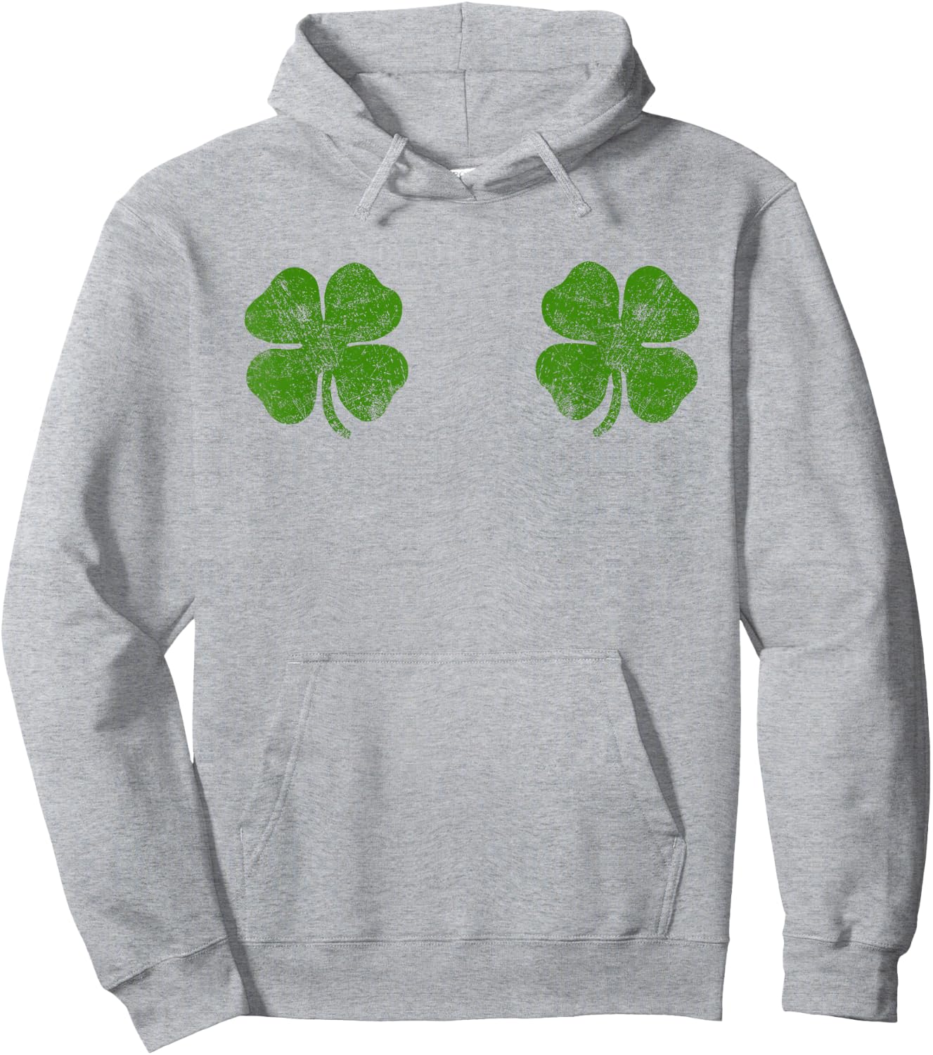 Shamrock Boob, St Patricks Day Women Shirt Shamrock Boob Hoodie - Hoodie | Ash