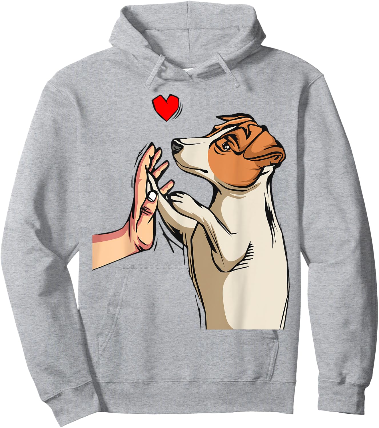 Jack Russell Terrier Love Dog Mom Funny Girls Gift Hoodie - Hoodie | Ash