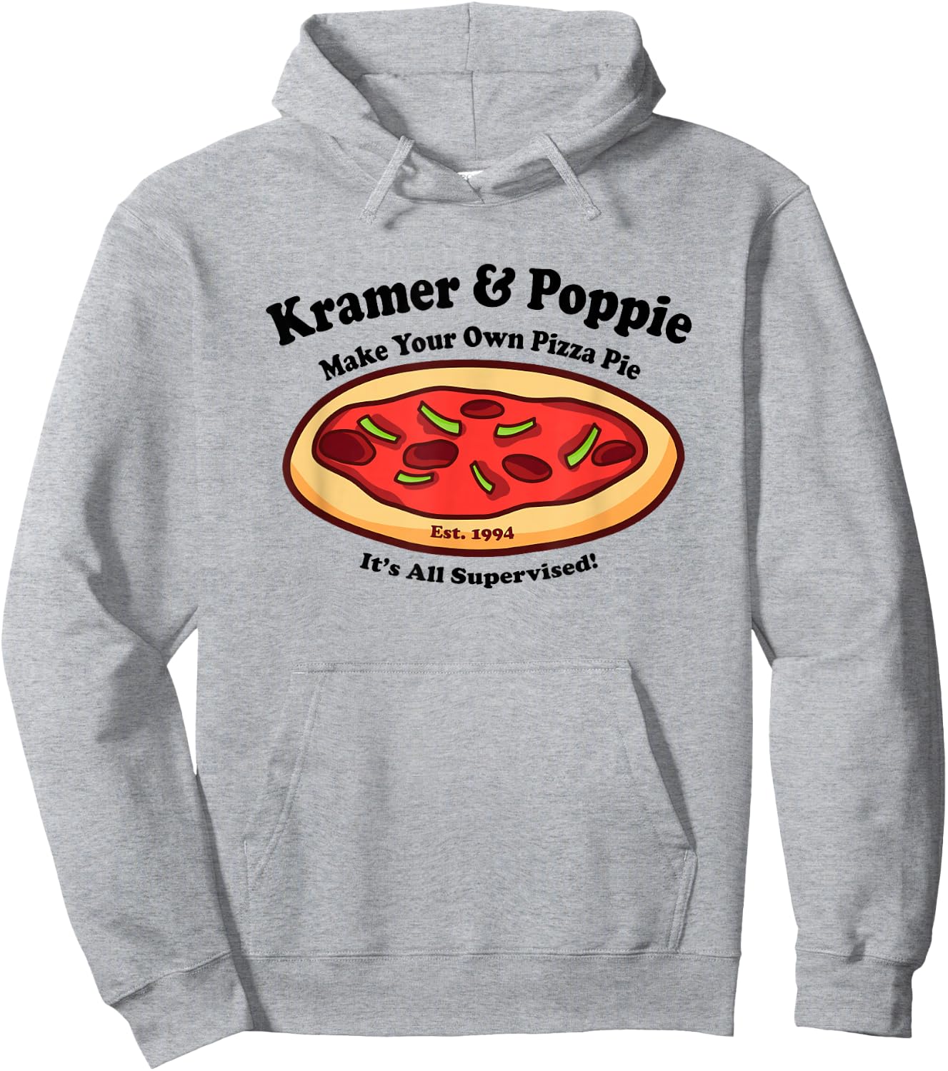 Kramer & Poppie Make Your Own Pizza Pie Hoodie - Hoodie | Ash