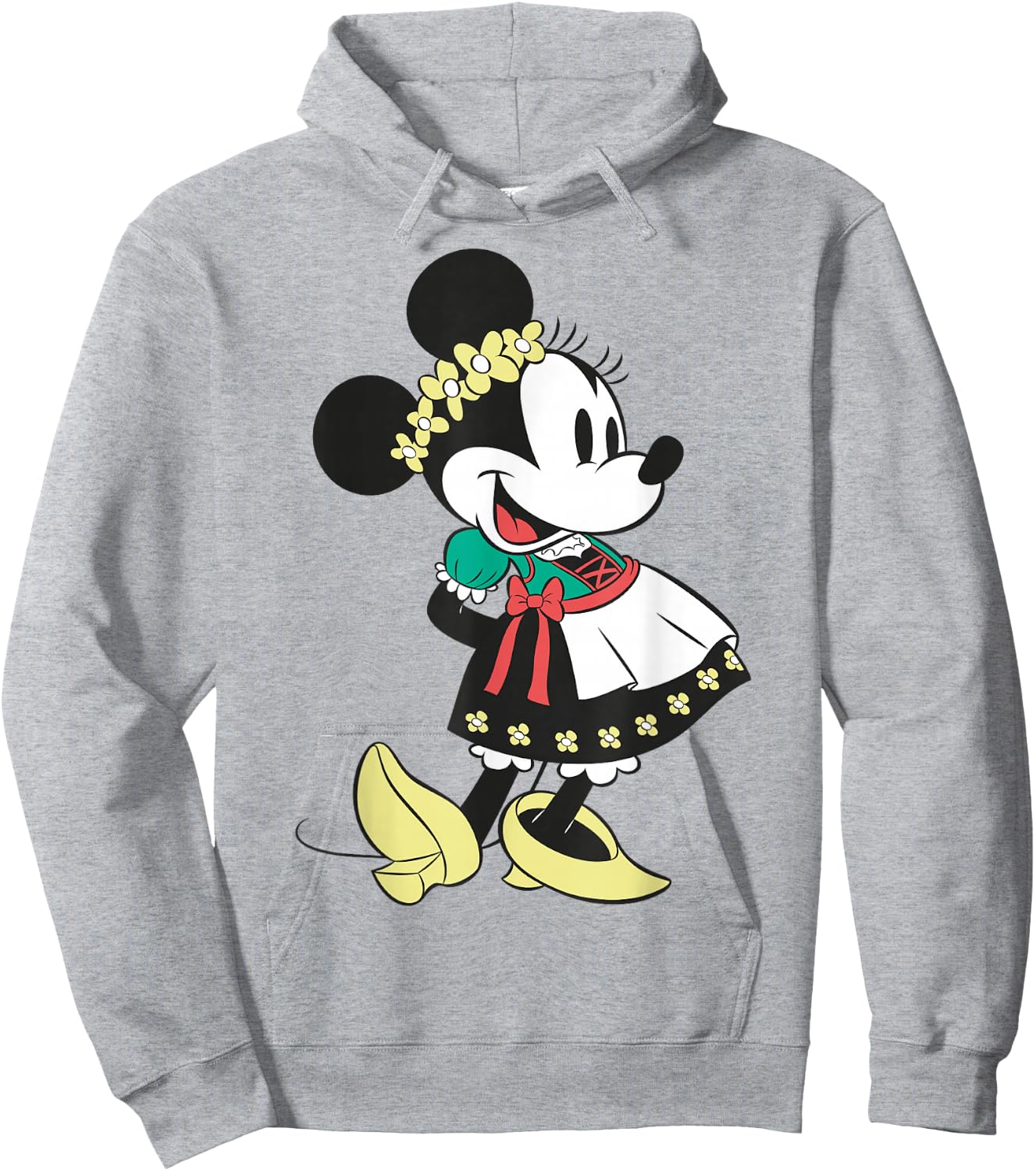 Disney Mickey and Friends Minnie Mouse Dirndl Portrait Hoodie - Hoodie | Ash