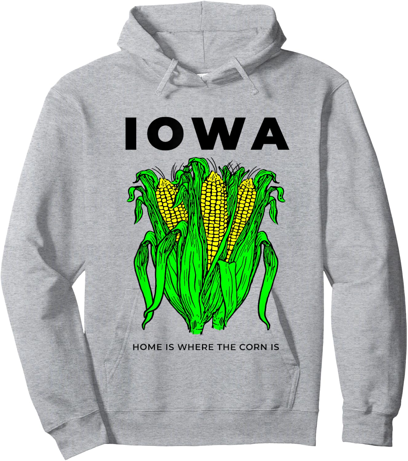 Funny Iowa Corn Hoodie - Hoodie | Ash
