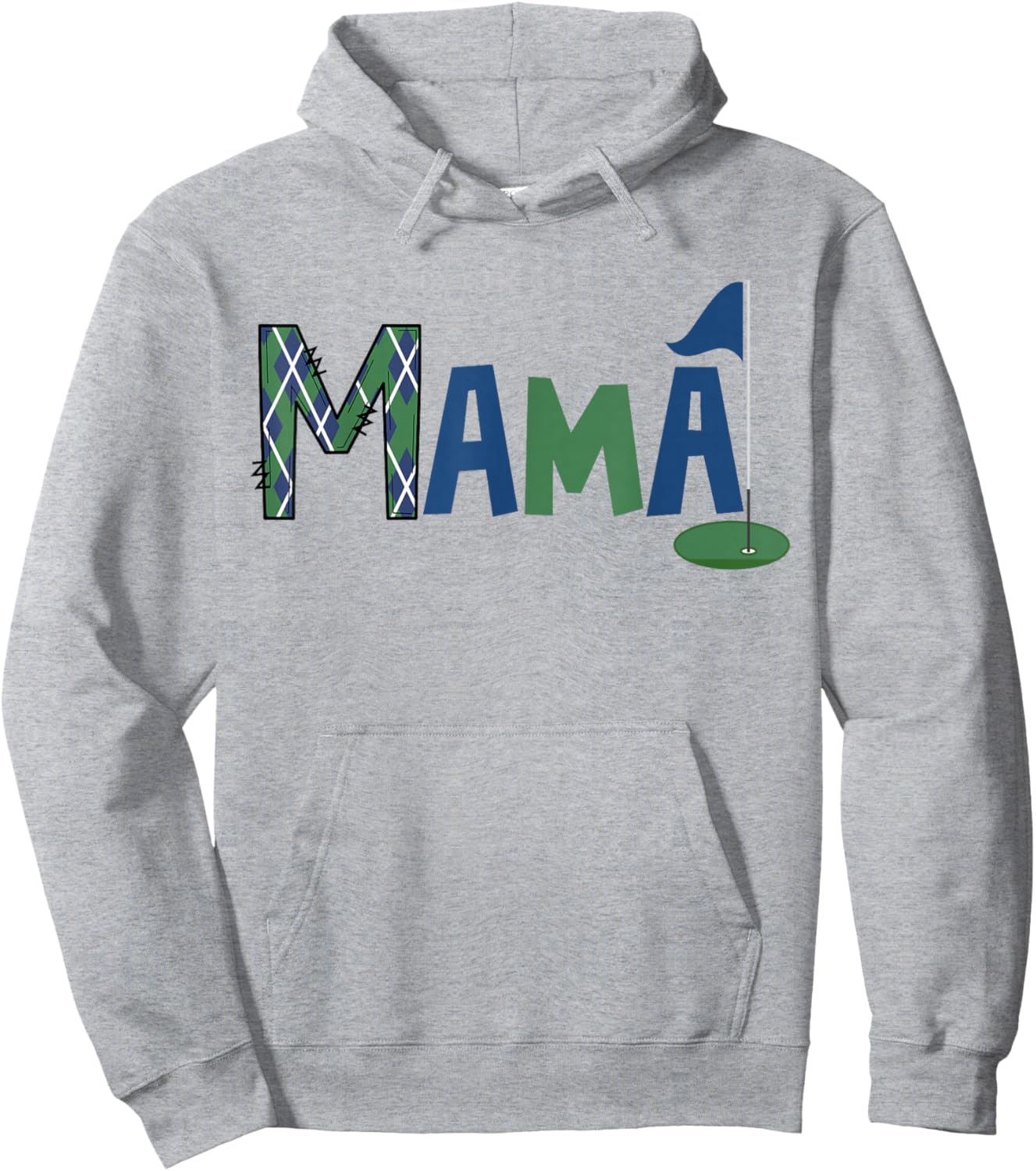 Mama of The Birthday Boy Hole in One Golf Sport Matching Hoodie - Hoodie | Ash