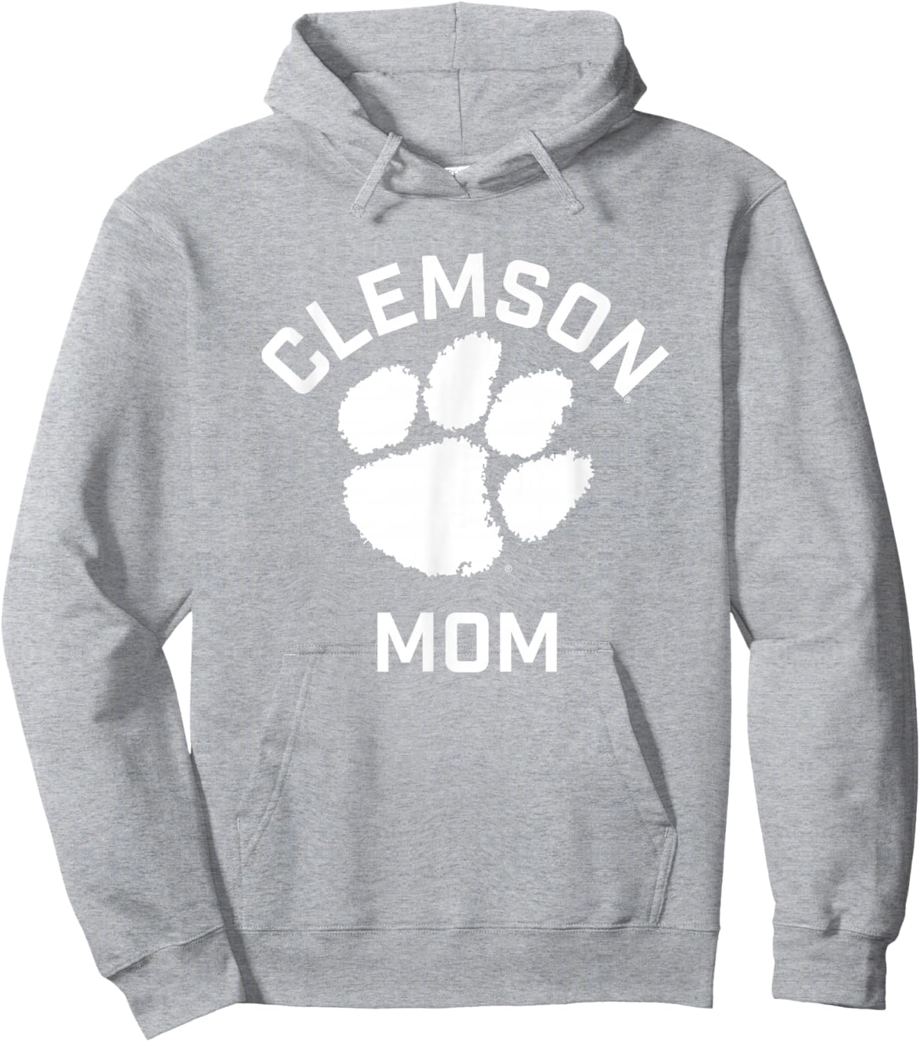 Clemson University Tigers Arched Mom Hoodie - Hoodie | Ash