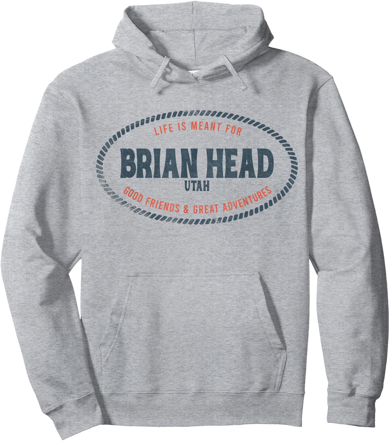 Casual Brian Head Utah Hiking Outdoor Graphic Hoodie - Hoodie | Ash