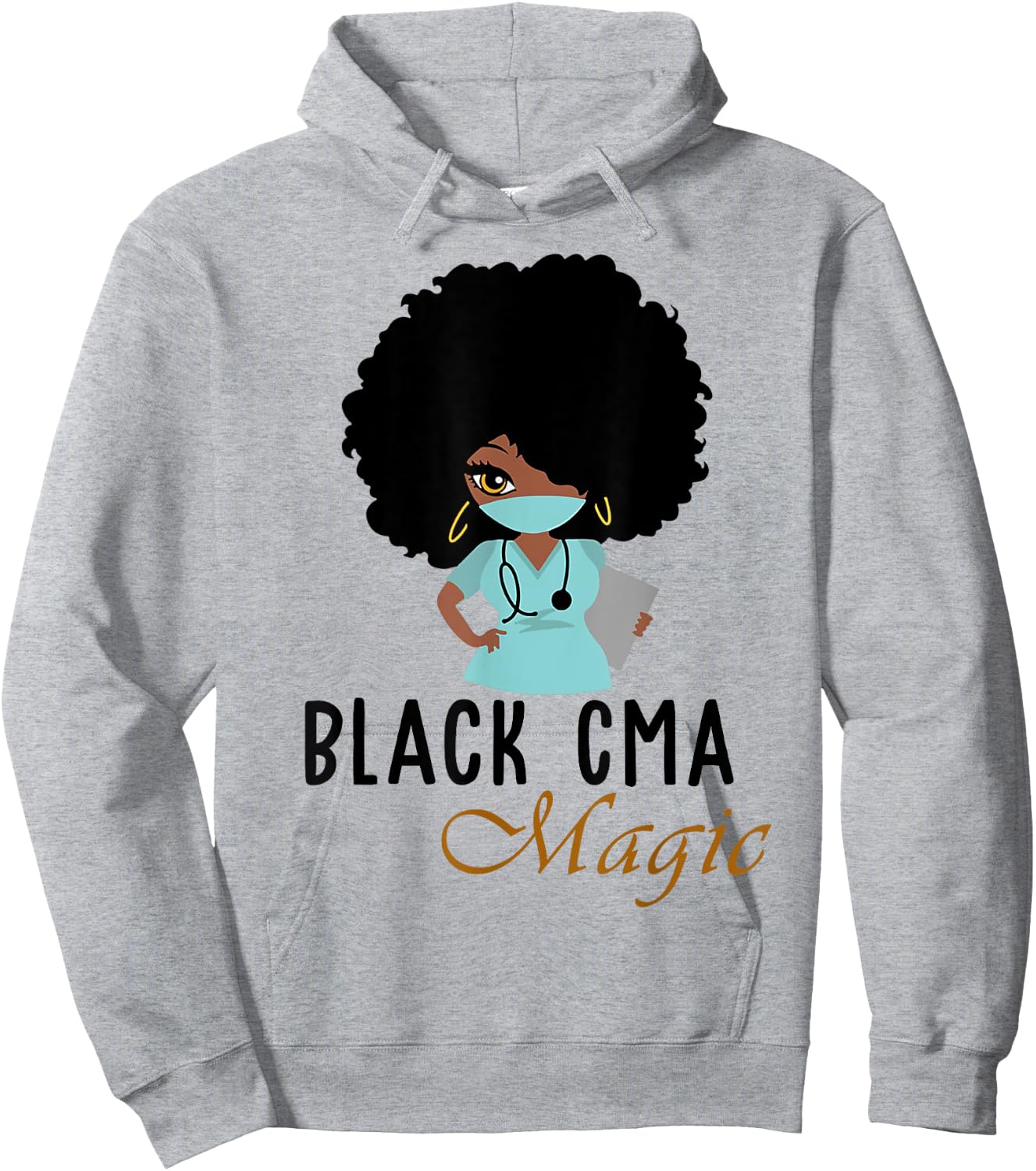 Black CMA Magic Gift Nurse Women 2021 Hoodie - Hoodie | Ash