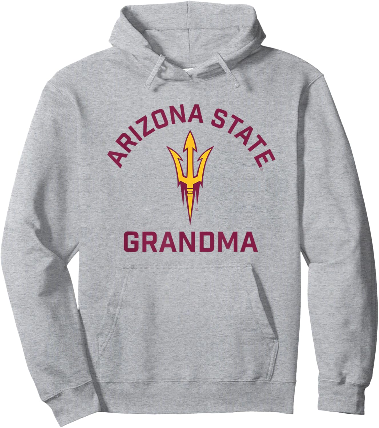 Arizona State University Sun Devils Arched Grandma Hoodie - Hoodie | Ash