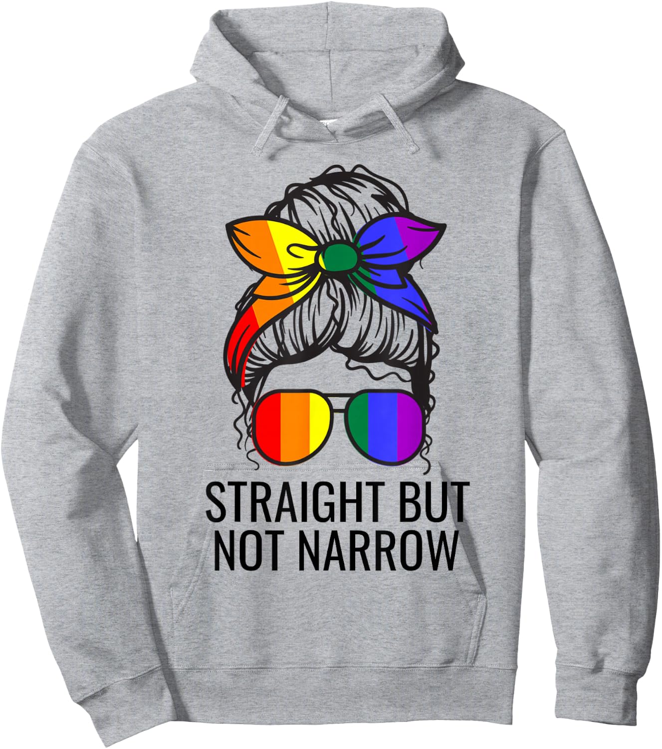 Straight But Not Narrow Proud Ally Hoodie - Hoodie | Ash