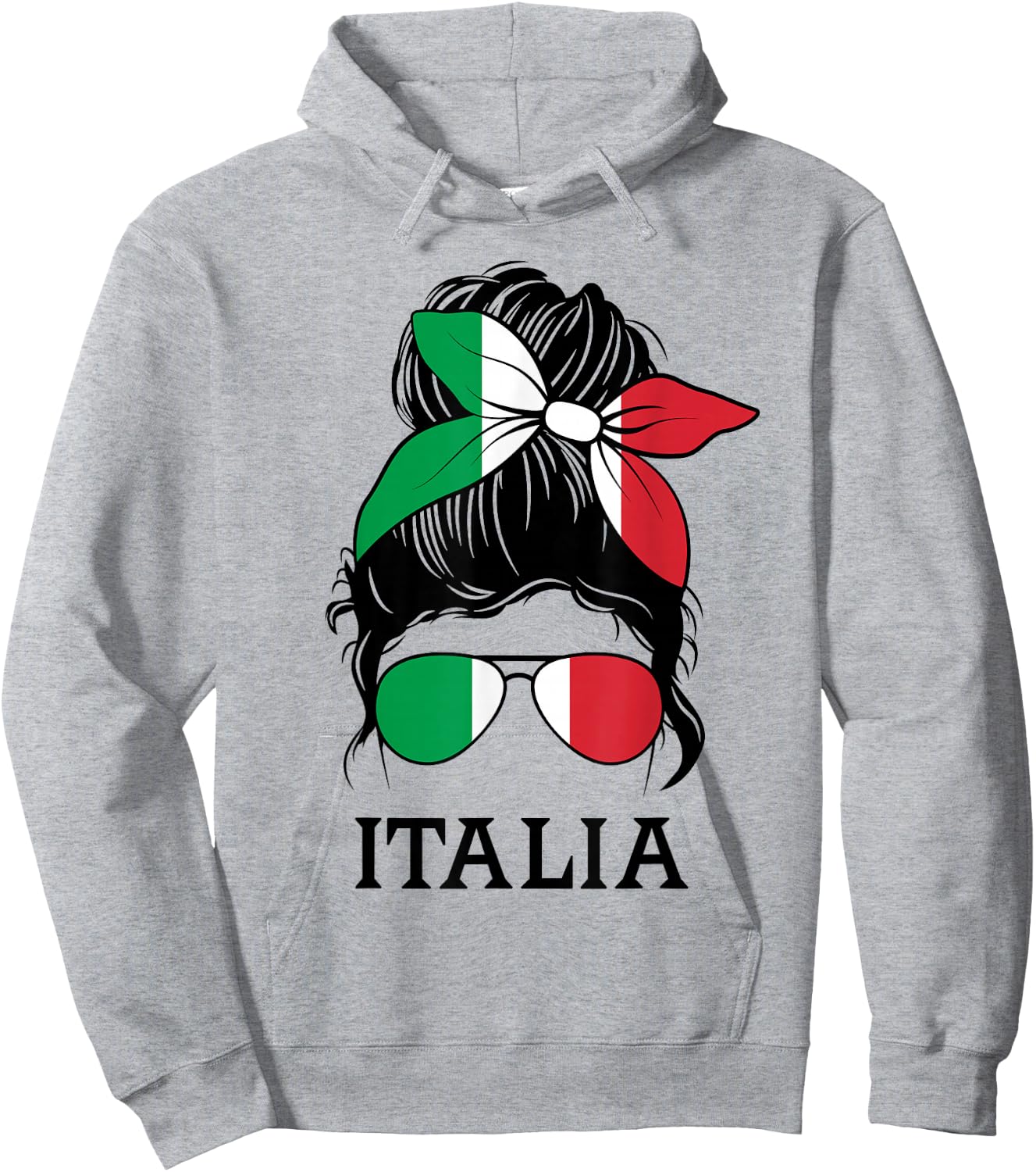 Italia Graphic Design for Girls Kid Italian Toodler Hoodie - Hoodie | Ash