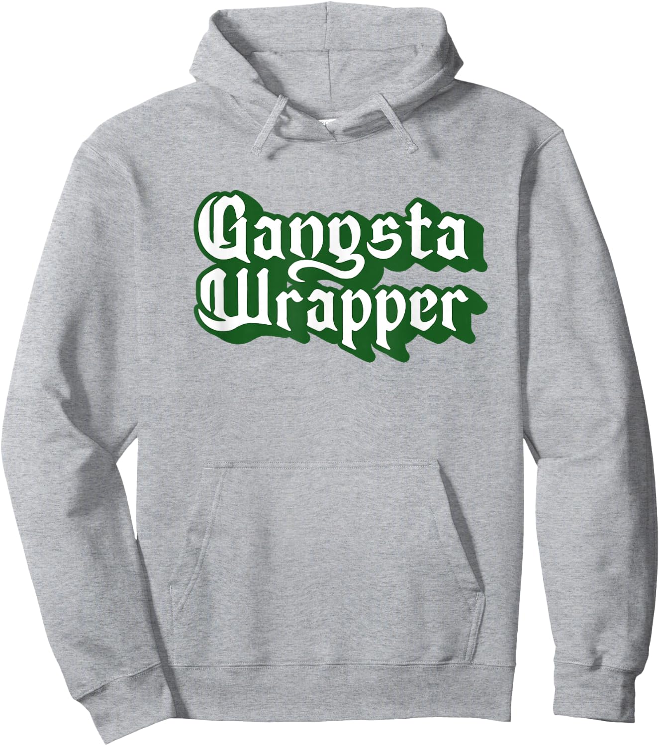 The Robot Ranger - Fun Apparel & Gifts Gangsta Wrapper! Fun & Funny Christmas Holiday Graphic Hoodie - Hoodie | Ash