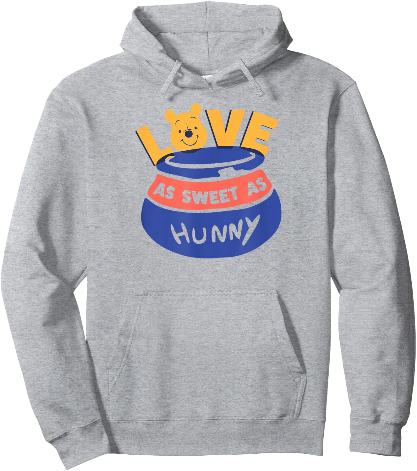 Amazon Essentials Winnie the Pooh Love As Sweet As Hunny Valentine's Day Hoodie - Hoodie | Ash