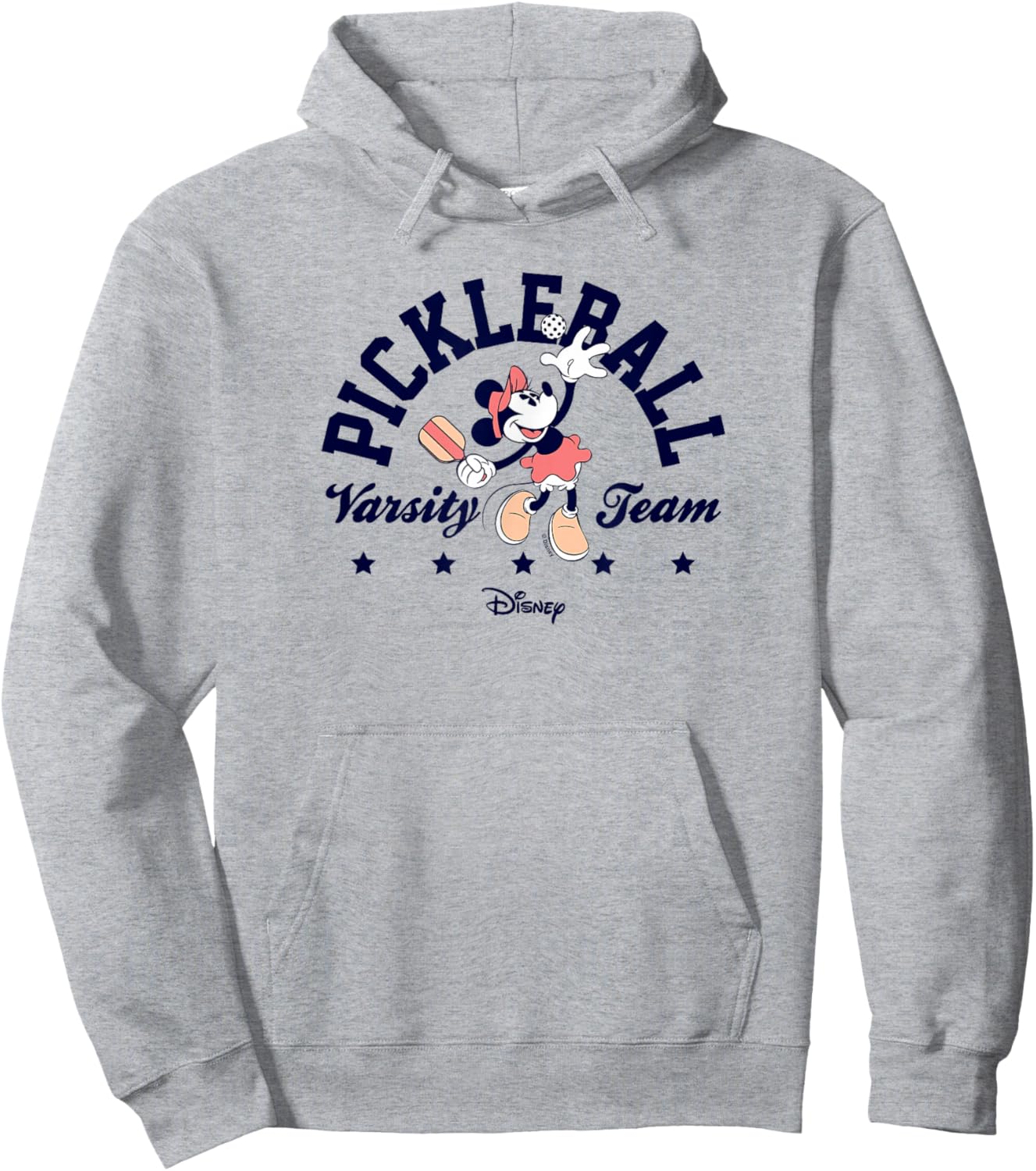 Minnie Mouse - Pickleball Serve Varsity Team Hoodie - Hoodie | Ash