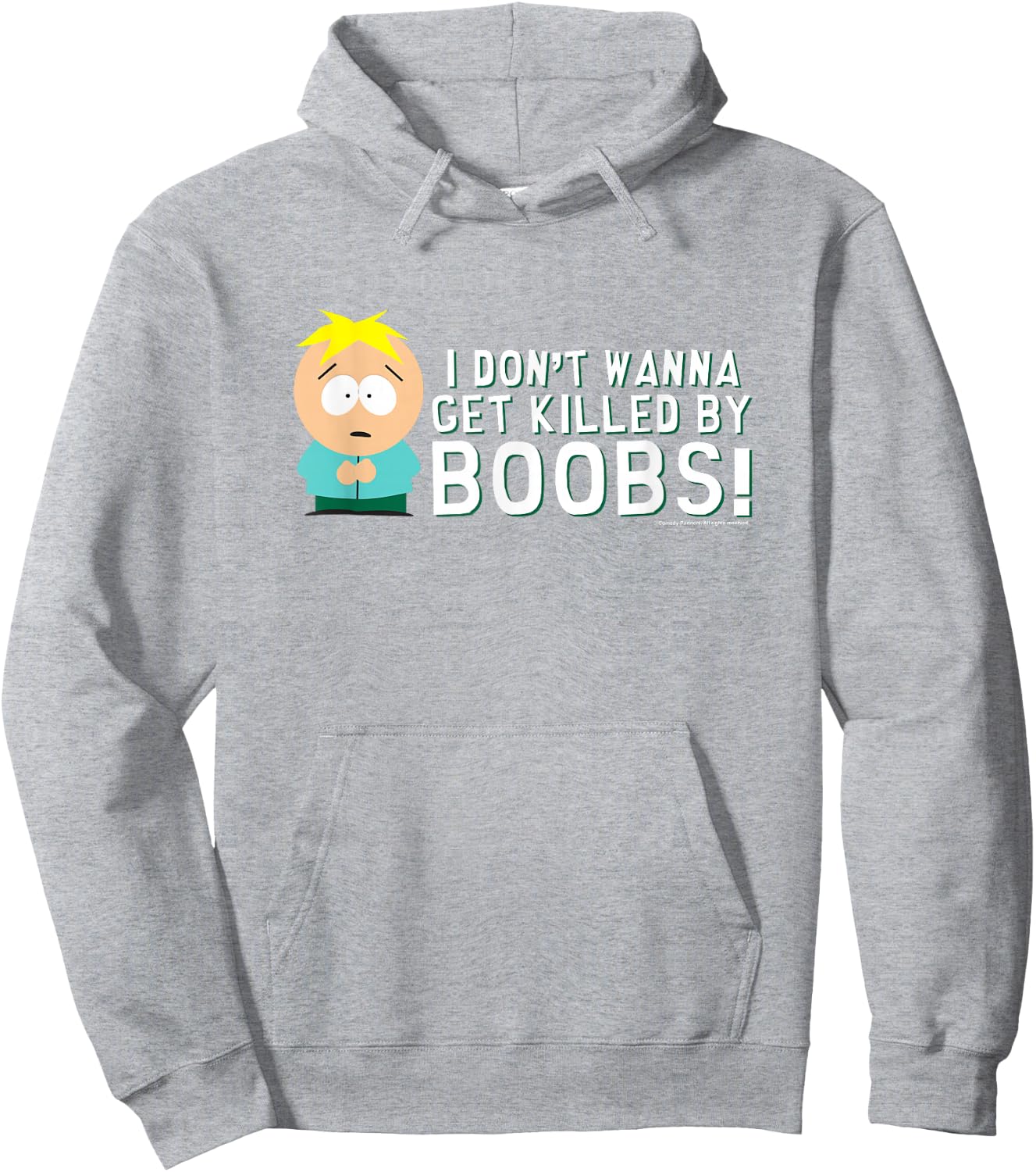 South Park Butters Killed By Boobs Hoodie - Hoodie | Ash