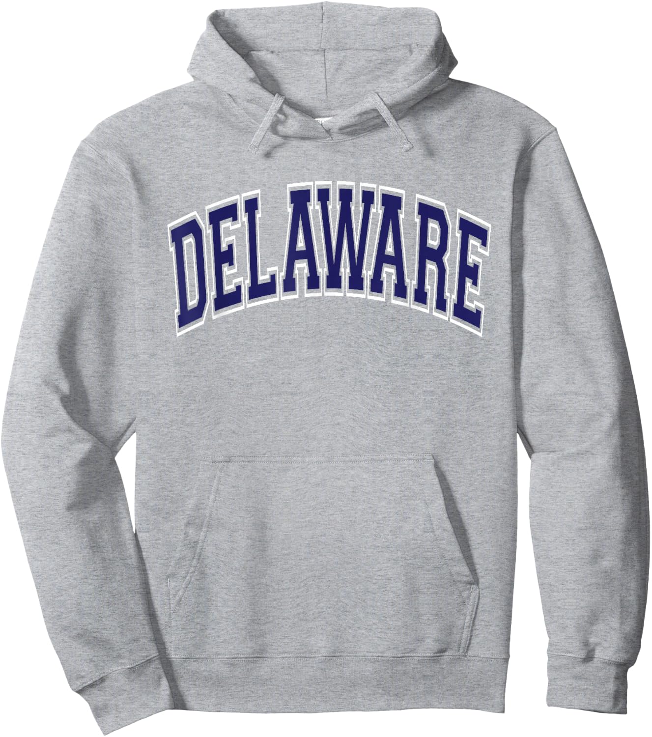 Delaware Arched Dark Blue Text Hoodie - Hoodie | Ash