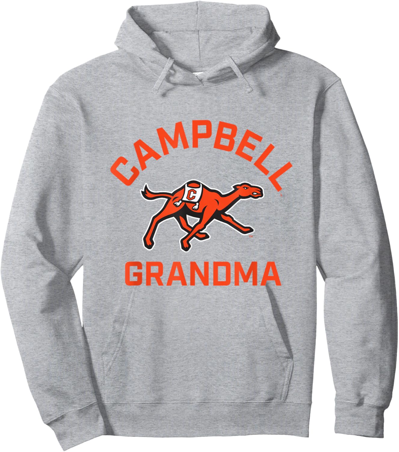 Campbell University Fighting Camels Arched Grandma Hoodie - Hoodie | Ash