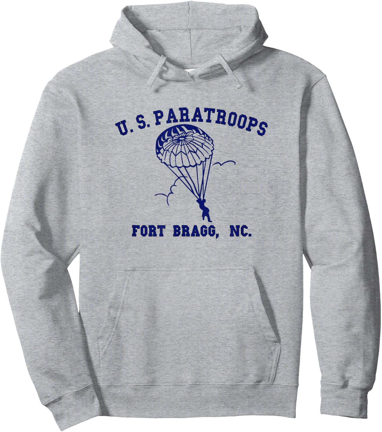 US Paratrooper Fort Bragg NC WW2 Hoodie - Hoodie | Ash