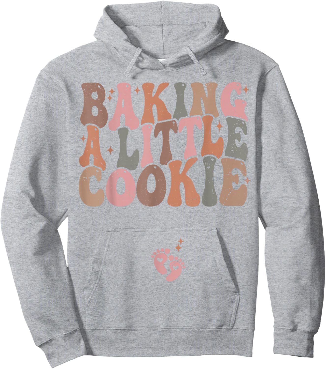 Baking a Little Cookie Christmas Pregnancy Announcement Hoodie - Hoodie | Ash