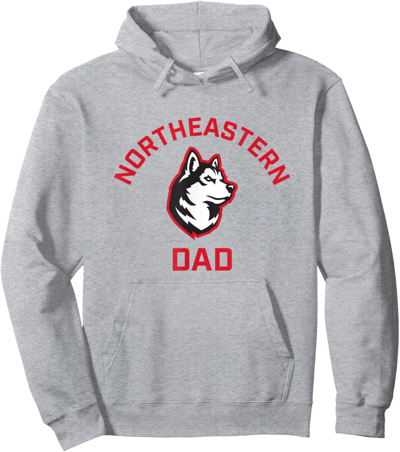 Northeastern University NEU Huskies Arched Dad Hoodie - Hoodie | Ash